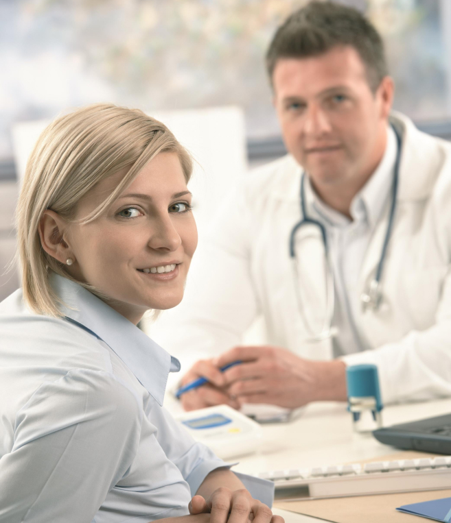 женщина и врач